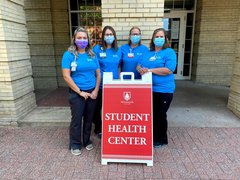 Staff is ready for the new Monmouth College Student Health Center/