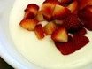 香醋草莓配希腊酸奶